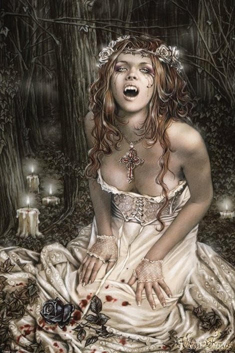Poster Victoria Frances - vampire girl