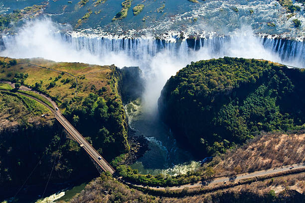 Poster View of Victoria Falls and Bridge