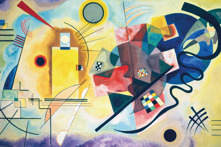 Плакат Wassily Kandinsky - Yellow, Red, Blue