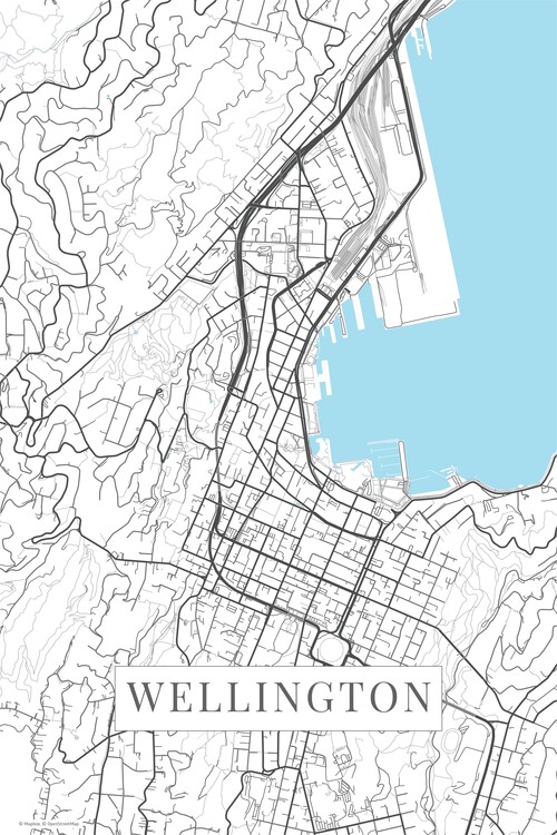 Poster Wellington white