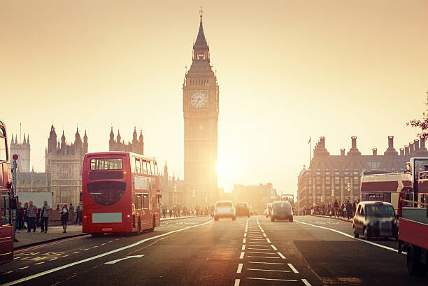 Poster Westminster Bridge at sunset, London, UK