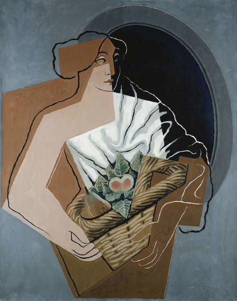 Poster Woman with Basket