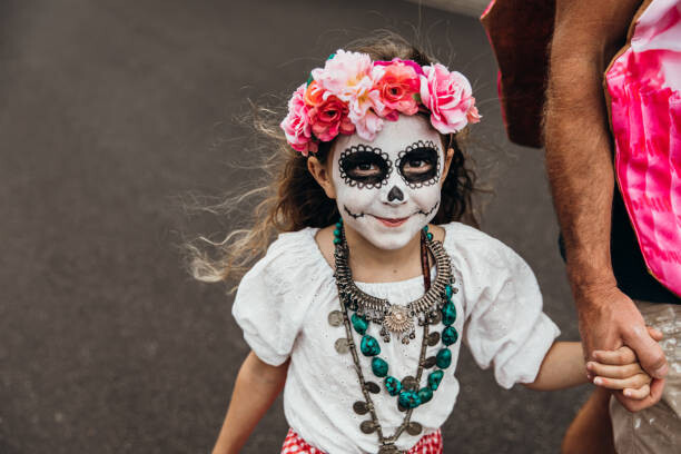 Poster Young Australian girl Trick or Treating