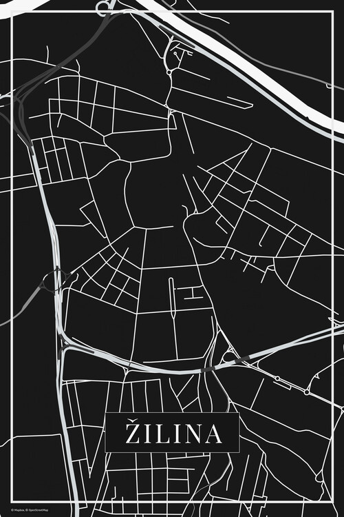Poster Žilina black