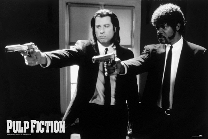 Poster print with frame Pulp fiction - guns | Europosters