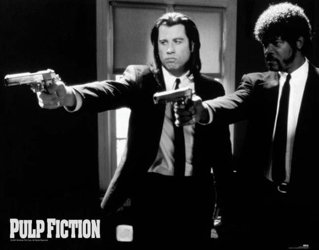 Poster print with frame Pulp fiction - guns