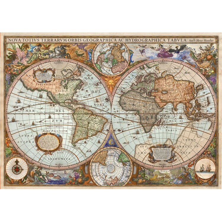 2000Piece Mini Jigsaw Puzzle Map of The World Hobby Home Decoration DIY 