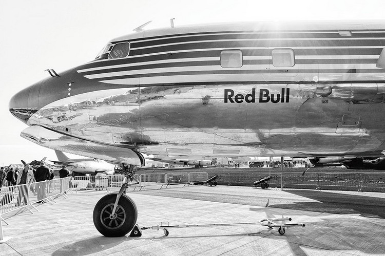 Quadro em vidro Plane - Red Bull