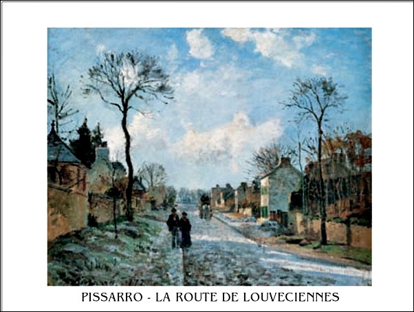 Reprodução do quadro A Road in Louveciennes