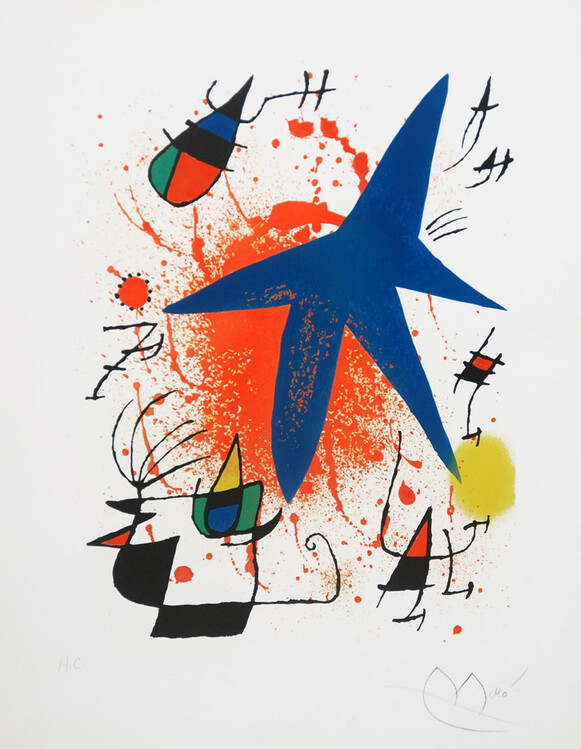 Reprodução do quadro Blue Star, 1972