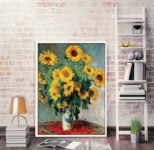 Reprodução do quadro Bouquet of Sunflowers, 1880-81