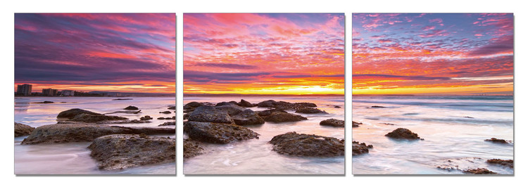 Quadro Colored sky over the sea