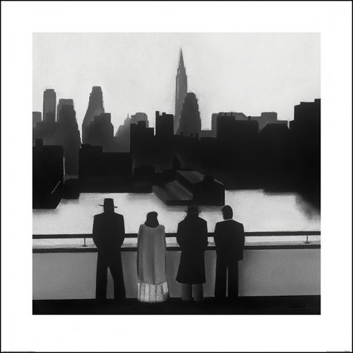 Reprodução do quadro David Cowden - Skyline