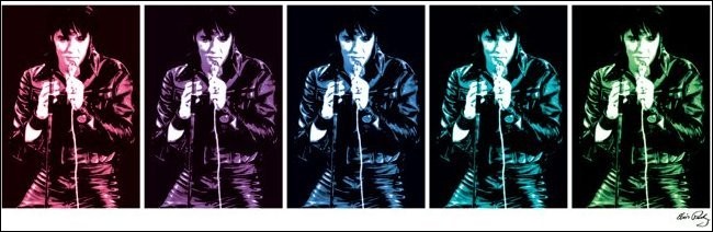 Reprodução do quadro Elvis Presley - 68 Comeback Special Pop Art