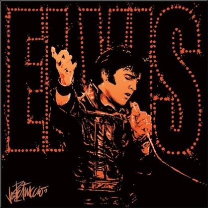 Reprodução do quadro Elvis Presley - 68