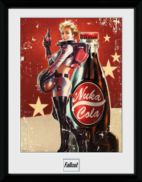 Fallout 4 - Nuka Cola Poster Emoldurado