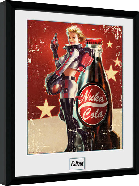 Fallout 4 - Nuka Cola Poster Emoldurado