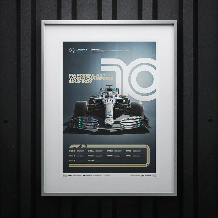 Reprodução do quadro Formula 1 Decades - 2010's Mercedes-AMG Petronas F1 Team