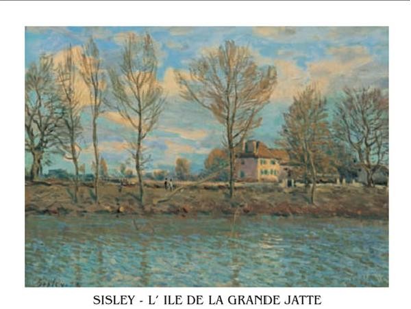 Reprodução do quadro Island of La Grande Jatte