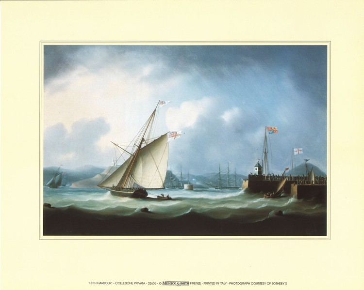 Reprodução do quadro Leith Harbour