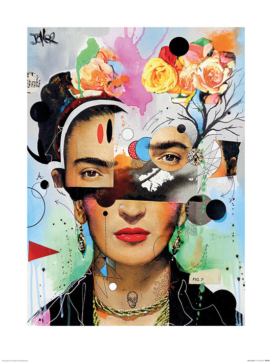 Impressão artística Loui Jover - Kahlo Anaylitica