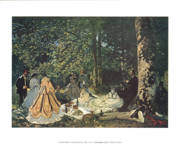Reprodução do quadro Luncheon on the Grass