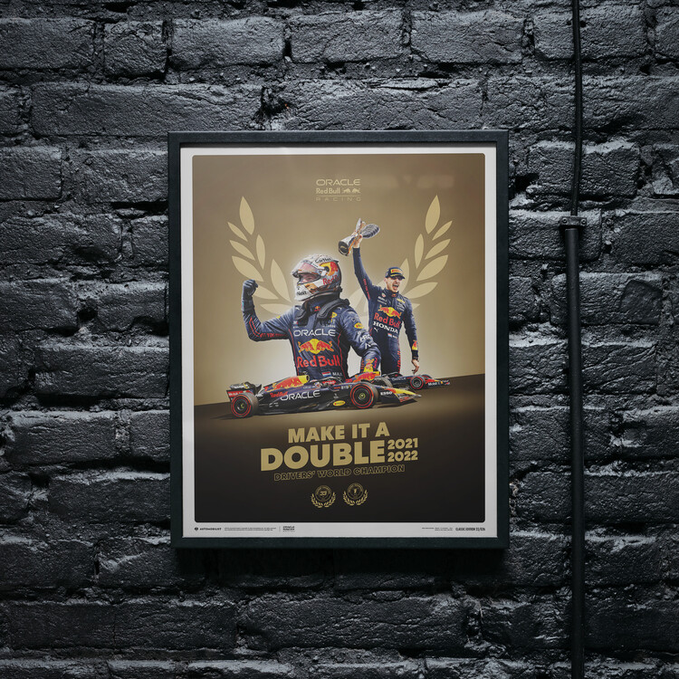 Reprodução do quadro Max Verstappen - Make It A Double - 2022 F1® World Drivers' Champion