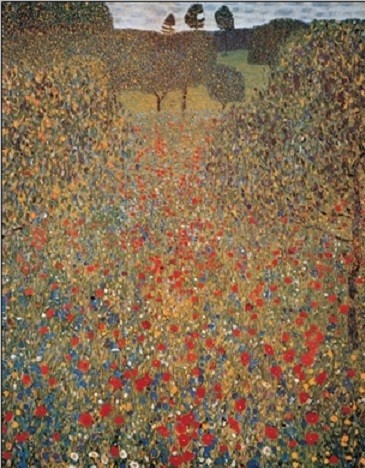 Reprodução do quadro Meadow With Poppies