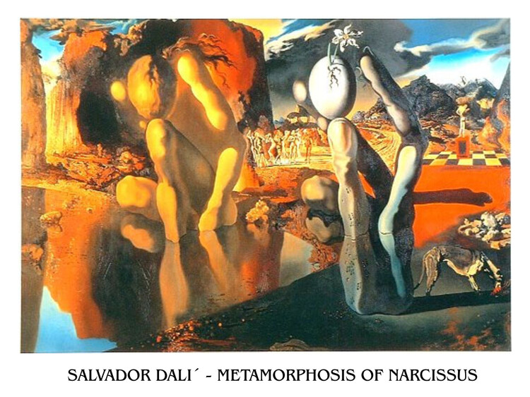 Reprodução do quadro Metamorphosis of Narcissus, 1937
