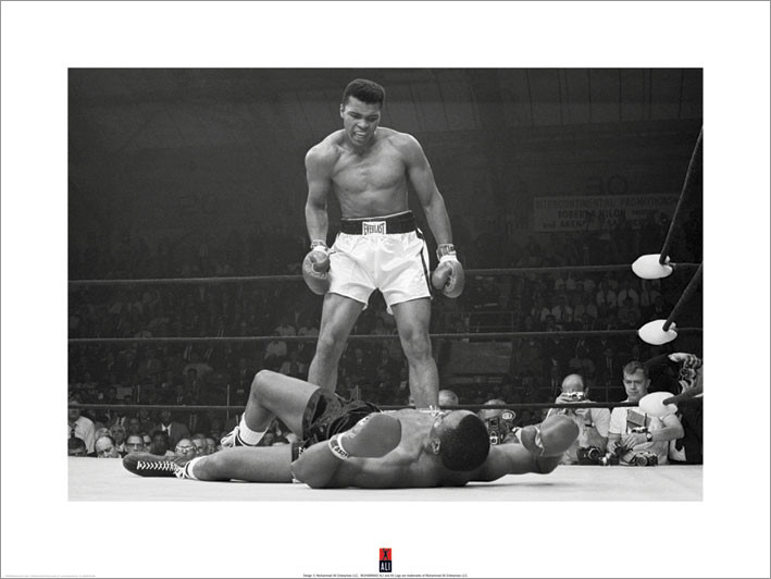 Reprodução do quadro Muhammad Ali vs Liston