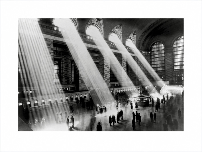 Reprodução do quadro New York - Grand central terminal