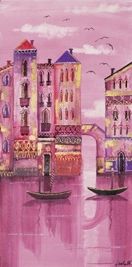 Reprodução do quadro Pink Venice