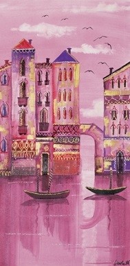 Reprodução do quadro Pink Venice