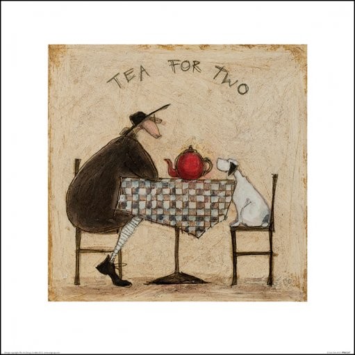 Reprodução do quadro Sam Toft - Tea for Two