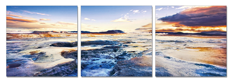 Quadro The tide in sunset