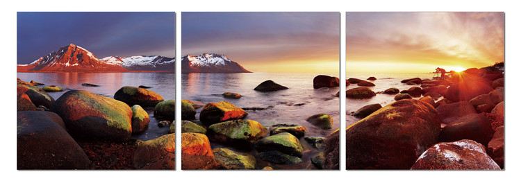 Quadro Vibrant stones on coast