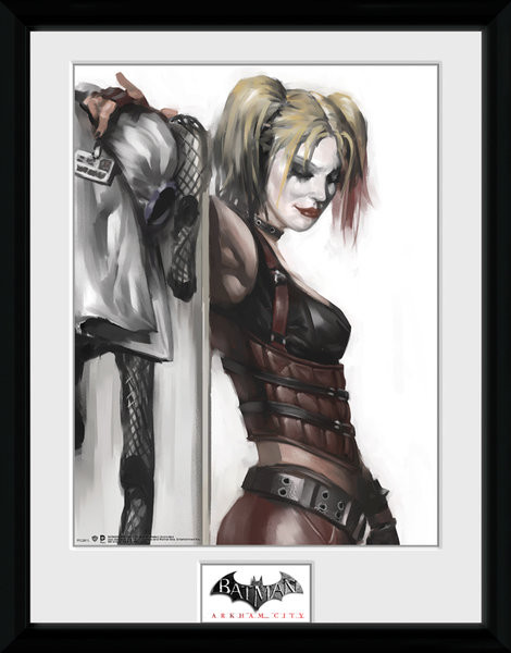 Batman: Arkham City - Harley Quinn Poster Emoldurado, Quadro em  