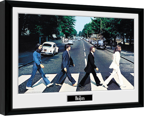 Poster Emoldurado The Beatles - Abbey Road