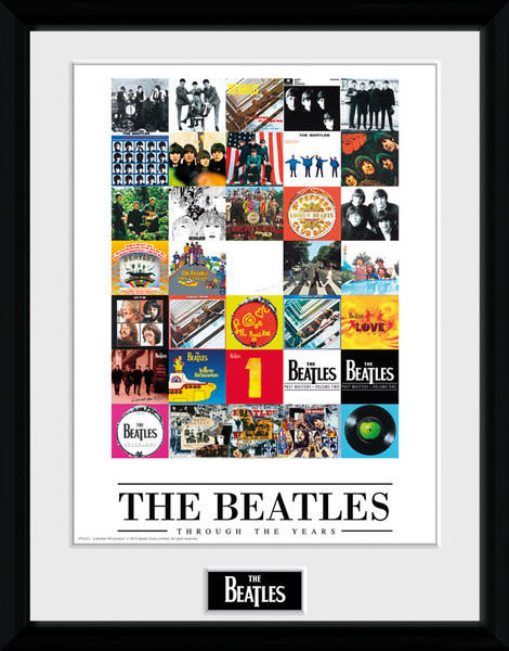 Poster Emoldurado The Beatles - Through The Years