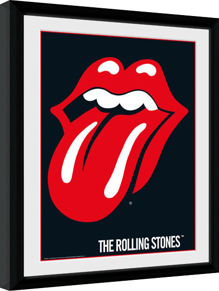 Poster Emoldurado The Rolling Stones - Lips