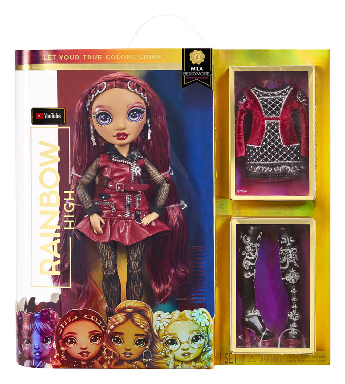 Toy Rainbow High CORE Fashion Doll S4 Mila Berrymore Burgundy