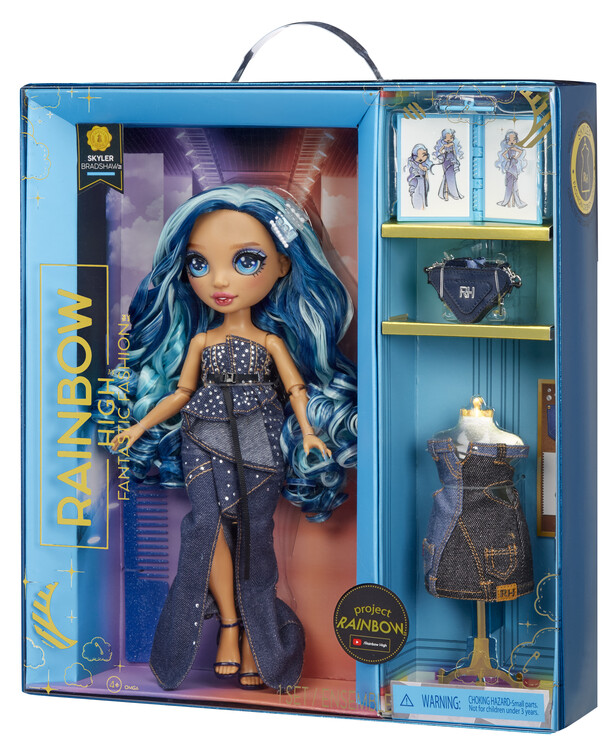 Toy Rainbow High Fantastic Fashion Doll- Skyler (blue) | Posters, Gifts ...
