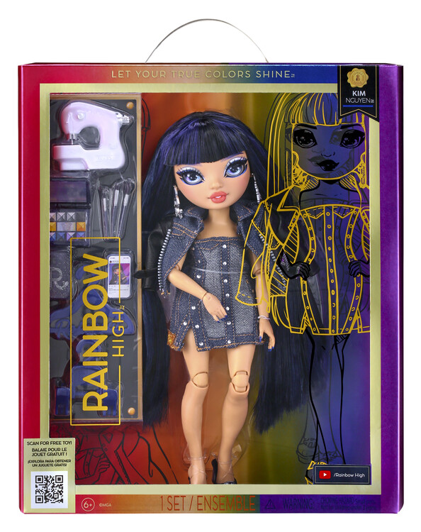 Toy Rainbow High S23 Fashion Doll- Kim Nguyen (Blue)