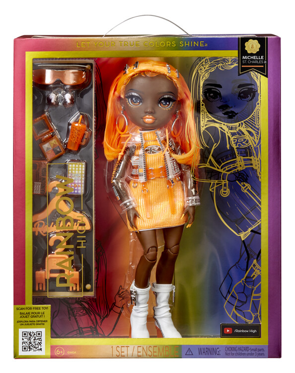 Toy Rainbow High S23 Fashion Doll -Michelle St. Charles (Orange), Posters,  Gifts, Merchandise