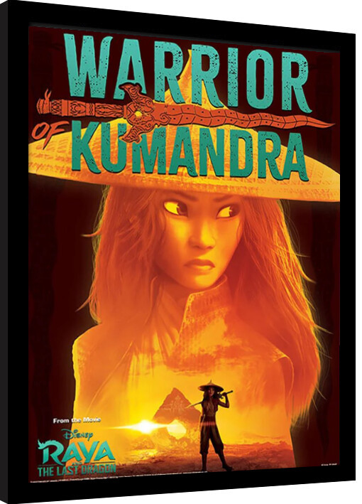 Framed poster Raya and the Last Dragon - Warrior of Kamandra