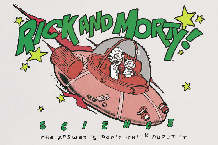 Sticker Rick And Morty - Science