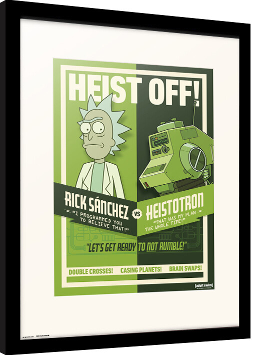 Framed poster Rick & Morty - Season 4 Heist