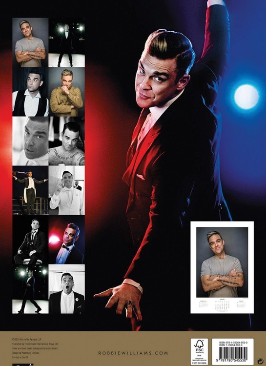 Calendar 2021 Robbie Williams