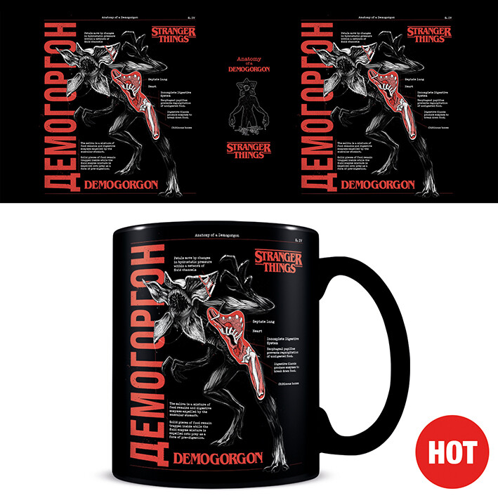 Šalica za promjenu topline Stranger Things - Anatomy of a Demogorgon