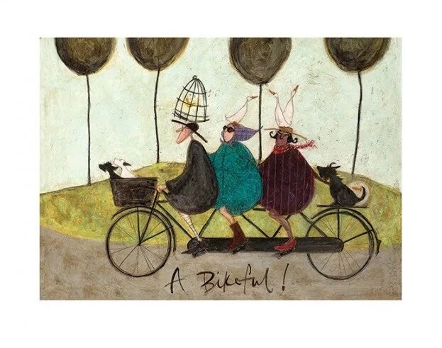 Art Print Sam Toft - A Bikeful!